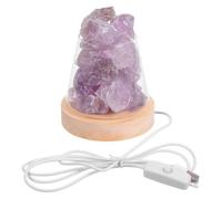 BETOOKY Lampe à Parfum en Pierre de Cristal pour Aromathérapie, Lumière Élégante en Verre pour Chambre et Bureau, Fonction Rafraîchissante d'air et Chauffage D'huile Parfumée
