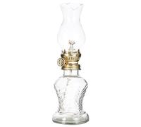 BETOOKY Lampe à Pétrole Rétro Lanterne Décorative Vintage en Verre | Absorption D’huile Soignée, Mèche Intégrée, Nettoyage Simple, Usage et Installation Faciles