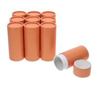 BETOOKY Lot de 10 Boîtes de Rangement Thé en Tubes Cylindriques en Papier Or, Design Compact et Protecteur, pour Bureau et Présents