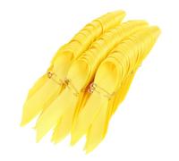 BETOOKY Lot de 50 Épinglettes Ruban Jaune en Satin Léger pour Sensibilisation au Cancer Infantile, Broches en Polyester et Métal pour Garçon et Filles en Milieu Scolaire ou Rassemblements