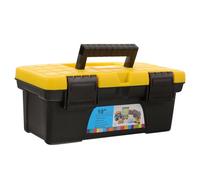 BETOOKY Mallette à Outils et Design Étanche pour Réparations à Domicile Portable en Plastique Noir Grande Capacité et Rangement D'outils
