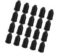 BETOOKY Manchons de Tige de Roulette Universels 20 Pièces pour Meubles en Pp Noir, Installation Facile, Diamètre 25mm, Kit de Remplacement Pratique