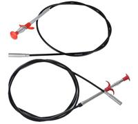 BETOOKY Outil de Débouchage Flexible Griffes en Acier et Plastique Pp, Pince Capillaire Courbée pour Évier, Lot de 2 Pièces pour Usage Domestique