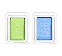 BETOOKY Parfum D'ambiance Solide pour Chat 2pcs, Désodorisant Naturel pour Toilettes et Placard, Parfum Frais Océan Bleu et Citron Vert, pour Maison
