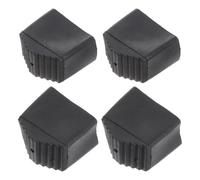 BETOOKY Patin Escabeau 30x20 en Caoutchouc Noir, 4pcs Housse de Coussin pour Pied D'échelle Pliante, Accessoires Antidérapants pour Rénovation et Travaux Extérieurs