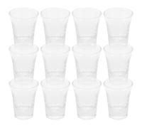 BETOOKY Petits Verres de Communion 15 Ml en Verre Transparent Lot de 24 Coupes Élantes et Portables pour Service Contrôlé, pour Cérémonies Religieuses et Présents
