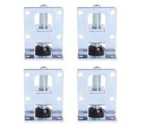 BETOOKY Pieds de Meubles Réglables en Fer Épais Argenté 4pcs, Faciles à Installer, pour Armoires et Meubles Cuisine, Protection Antidérapante du Sol