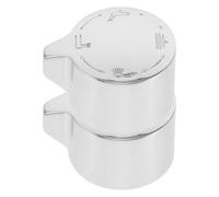 BETOOKY Poignée de Inverseuse en Métal Argenté 2pcs Sélecteur à Quatre Vitesses pour Contrôle du Débit D'eau et Changement de Mode sans À-coups, Accessoire pour Salle de Bain