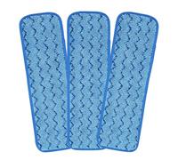 BETOOKY Recharges de Housses de Balai Bleu en Microfibre Lot de 3 Lavables et Remplaçables, pour Vadrouille de Nettoyage à Domicile