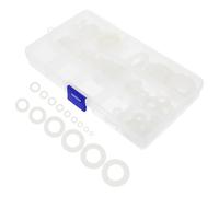 BETOOKY Rondelles en Caoutchouc Plates et Biseautées et Assortiment de 110 Joint D'étanchéité Robuste, Facile à Utiliser pour Robinetterie Vis de Plomberie Domestique