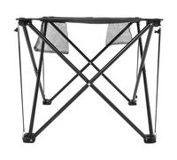 BETOOKY Table de Pique-niques Pliable, Table de Grill Portable, Noir, en Tissu Oxford, Fer et Plastique, 2 Porte-gobelets, Poches Pratiques, pour Barbecues et Activités de Plein Air