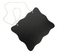 BETOOKY Tableau Mémo Pratique et Facile à Suspendre Noir Double Face en Panneau de Densité Panneau D'écriture Effaçable à Craie pour Bureau ou Boutique