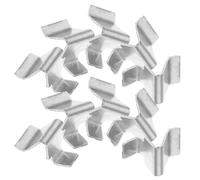 BETOOKY Taquet Étagère en Fer Argenté Clips Étagère Métalliques Réglables pour Rangement Classeur Bureau Support Sécurisé pour Armoire D'archives Lot de 10 Pièces