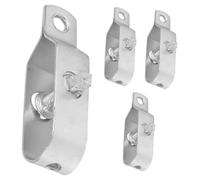 BETOOKY Tendeur de Corde en Acier A3 Argenté 4 Pièces, Haute Résistance pour Serrage et Cage à Poules, Dispositif Pratique pour Serrer et Tendre