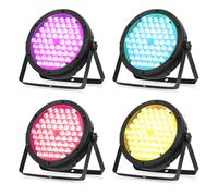 BETOPPER 120W Par LED RGBW 4 en 1 Lumiere Soiree avec DMX512, 3500Lm Lyre Led Jeux de Lumiere pour Soiree, Lumière DJ Eclairage de Scène pour Bar, Disco,Mariage, Fête, 4Pcs