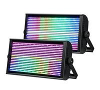 BETOPPER 260W LED Matricielle Lumières Stroboscope RGBW 4-en-1 Jeu de Lumiere Stroboscope Lavage et Mouvement Lumiere Soiree pour DJ Bar Fête (2PCS)