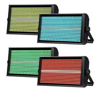 BETOPPER 260W LED Matricielle Lumières Stroboscope RGBW 4-en-1 Jeu de Lumiere Stroboscope Lavage et Mouvement Lumiere Soiree pour DJ Bar Fête (4PCS)