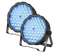 Betopper 90W Par 56 Led 3 en 1 RGB DJ Lumiere Soiree Strobe Spot Light 2P | 54*1.5W Jeu de Lumiere Scène DMX512 4 Mode de Commande Eclairage Soirée Projecteur de Scene pour Discothèque Mariage Club Bar