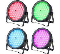 Betopper 90W Par 56 Led 3 en 1 RGB DJ Lumiere Soiree Strobe Spot Light 4P