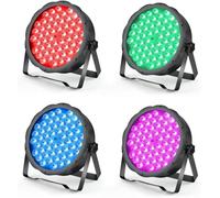 Betopper 90W Par 56 Led 3 en 1 RGB DJ Lumiere Soiree Strobe Spot Light 4P | 54*1.5W Jeu de Lumiere Scène DMX512 4 Mode de Commande Eclairage Soirée Projecteur de Scene pour Discothèque Mariage Club Bar