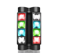 BETOPPER Lyre Led Jeu de Lumiere Soiree DJ DMX Spider Lumière Disco Professionnel 45W RGBW Eclairage Scène 7/15 CH Spot Soirée Projecteur Son Stroboscope pour Bar Fete Party Danse LM30A