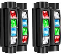 BETOPPER Lyre LED Jeux de Lumière Soirée DJ RGBW Lumière Disco Professionnel 45 W DMX Tête Mobile Eclairage Scène 7/15CH Lampe Soiree Activée Son Couleur Projecteur de Soirée Club Bar Danse Fête 2P
