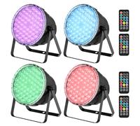 Betopper Par Led 54x3W Luminosité Supérieure 3-en-1 RGB Dj Lumière DMX 4P