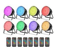 Betopper Par Led 54x3W Luminosité Supérieure 3-en-1 RGB Dj Lumière DMX 8P