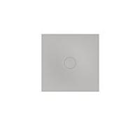 Bette BetteAir 7352-413PLUS,T2 1000 x 1000 mm, anti-poussière, rectangle, acier au titane émaillé, avec support minimum