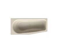 Bette BetteLuna baignoire 2760-001 pergamon, 170x75x45cm, pied incliné à droite