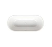 Bette BetteLux Oval baignoire 3466-287 starwhite, 180x80x45cm