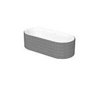 Bette BetteLux Oval couture bain 3466-000TX 180x80x45cm, blanc