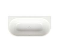 Bette BetteLux Oval silhouette baignoire 3416-440CWVVS neige, 180x85x45cm, à poser