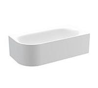 Bette BetteLux Oval silhouette baignoire 3437-004CELVS blanc noble, 195x95x45cm