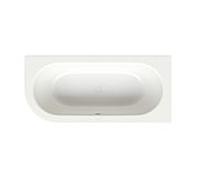Bette BetteStarlet V silhouette baignoire 6700-440CELVK neige, 185x85x42cm, avec tablier