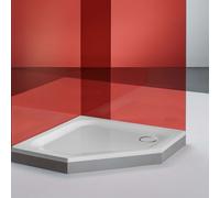 Receveurs de douche pentagonaux BetteCaro, isocèle, avec BetteAntirutsch Pro, 800x800x35mm, 5319-000AE