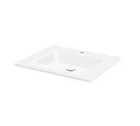 BetteAqua lavabo à encastrer, 1 trou pour robinet, sans trop-plein, 600x495x80mm, A070-000HLW1, Couleur: Blanc
