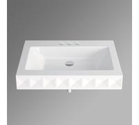 Bette Loft Ornament Lavabo mural, A230-000SWV1A,HLW3,PW,