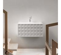 Bette Loft Ornament Lavabo mural, A230-000SWV4A,HLW1,PW,