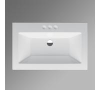 Bette Loft Vasque à encastrer par-dessus, A230-000HLW3,PW,
