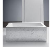 Bette Select Baignoire rectangulaire encastrée avec trop-plein sur le côté, 3422-0001GR,