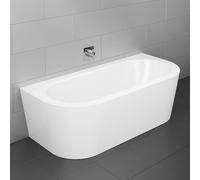 Bette Starlet I Silhouette Baignoire semi-îlot, avec tablier, 8300-000CWVVK+B601-000,