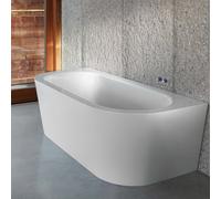 Bette Starlet I Silhouette Baignoire semi-îlot, avec tablier, 8325-000CWVVK,1GR,PLUS+B601-901,
