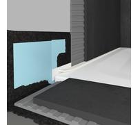 Bette système d'étanchéité Pro pour receveurs de douche quart de cercle, 1200x150x2mm, B57-0378