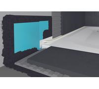 Bette système d'étanchéité Pro pour receveurs de douche quart de cercle, 1200x150x2mm, B57-0378