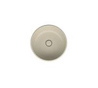BetteBalance lavabo à poser, rond, 425x425x143mm, avec BetteGlasur Plus, A248-441PW, Couleur: Cream matt