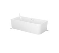 BetteArt IV Baignoires d'angle semi-détaché, angle à gauche, 2 places, 1850x800x420mm, 3480-000CERHK,Plus, Couleur: Blanc avec Glasur Plus