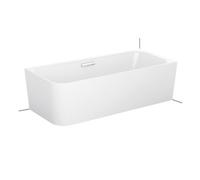 BetteArt V Baignoires en pose libre, semi-détachée, angle à droite, 2 places, 1850x800x420mm, 3480-000CELHK,Plus, Couleur: Blanc avec Glasur Plus