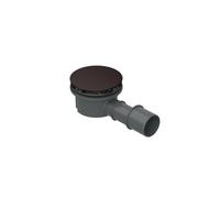 BetteCompact + garniture d'écoulement, latéral, débit d'écoulement 0,5 l/s, avec BetteAntirutsch Pro, B568-402AY, Couleur: Ardoise mat