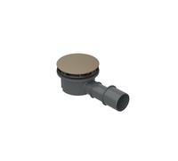 BetteCompact + garniture d'écoulement, latéral, débit d'écoulement 0,5 l/s, avec BetteAntirutsch Pro, B568-425AY, Couleur: gris mat